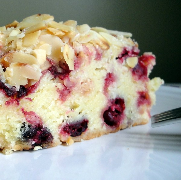 Cranberry Almond Cake Cranberry Cake with Toasted Almonds