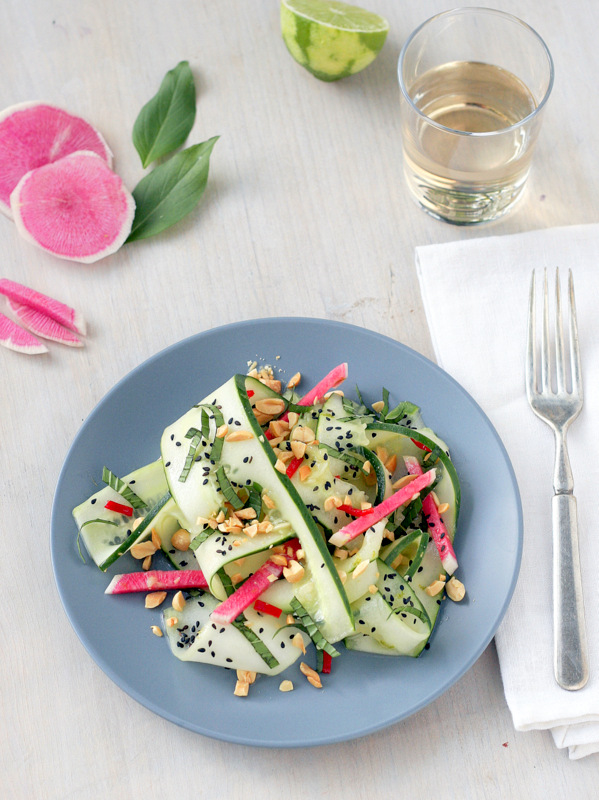 Sesame Peanut Cucumber Salad Thai Inspired Sesame Peanut Cucumber Salad with Radishes