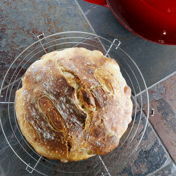 No-Knead French Bread No-Knead French Bread baked in a Dutch oven
